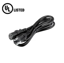 OmiLik UL 6ft AC Power Cord For Dell 24" E2421HN P2419H computer monitor Cable