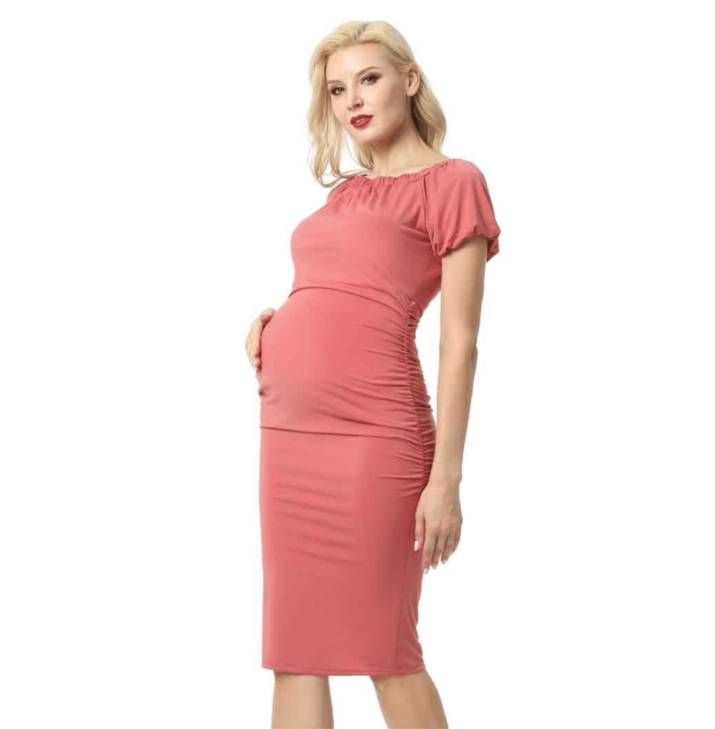 ruched convertible dress Kimi + Kai Maternity 