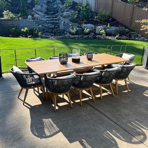PURPLE LEAF 7/9/11 PCS Outdoor Backyard Dining Sets Patio Garden Furniture Sets - Picture 48 of 56