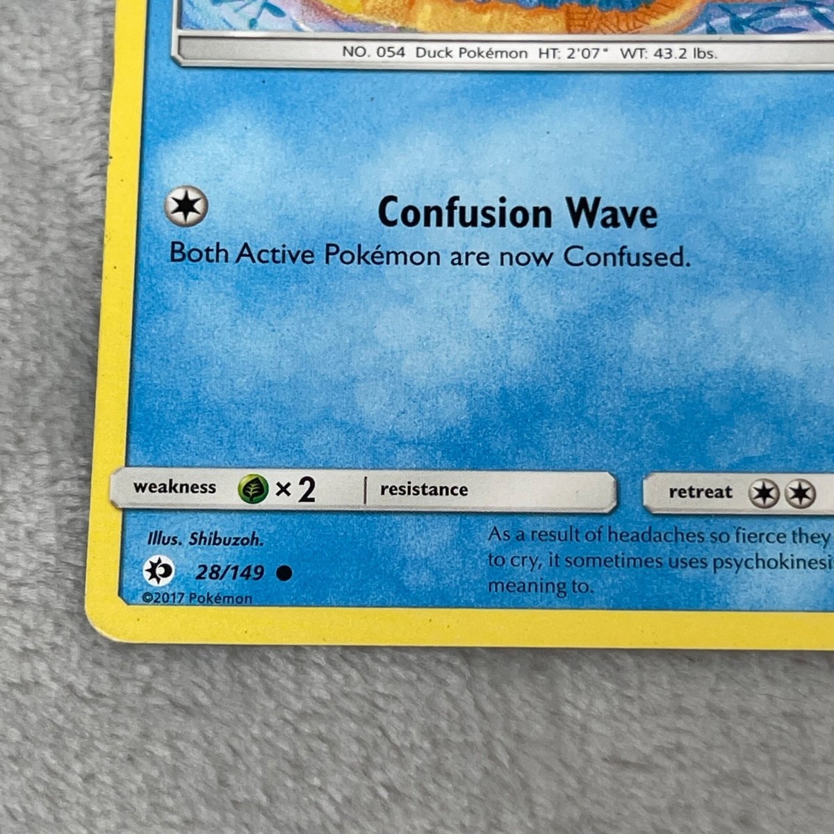 Psyduck 28/149 - Sun & Moon - Common - Pokemon Card TCG - MP
