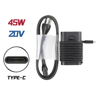 Genuine 45W USB-C Adapter Charger For Dell Chromebook 3100 5190 2-in-1 Optiplex