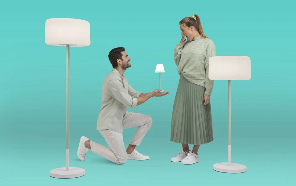 Lampada Tavolo a Led Ricaricabile USB Touch LOLA Slim 30 Luce 4000 k Ristoranti - Immagine 3 di 3