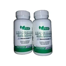 2 Pack Liposomal Glutathione Supplement 375mg L Glutathione GSH  06/25 120 Pills