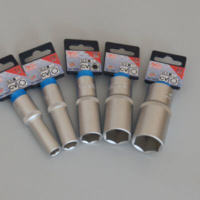 Langer Steckschlüssel-Einsatz SW 27 Mm Für Diesel-Einspritzdüsen – 1/2" Antrieb, Mit Fenster