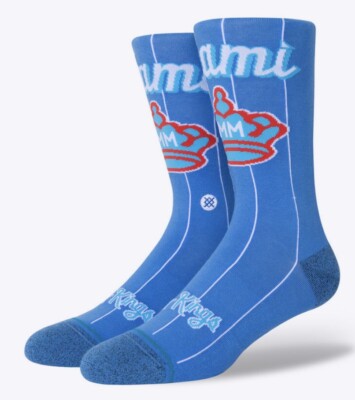Stance Miami Marlins Connect Crew Socks A545A21MAR - Men s L 9-13  - NWT.