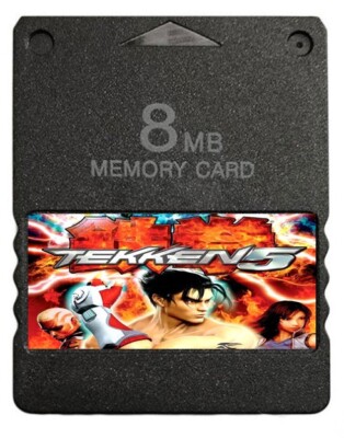 Tekken 5 PS2 Memory Card Completed Saves