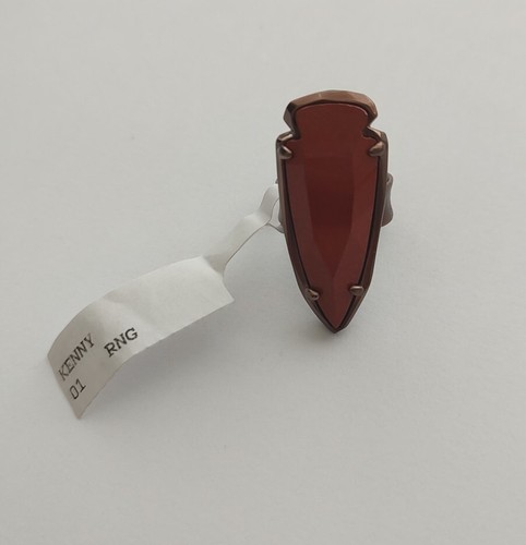 Kendra Scott Kenny Arrowhead Ring - Red Jasper/Chocolate Brass - Picture 9 of 9