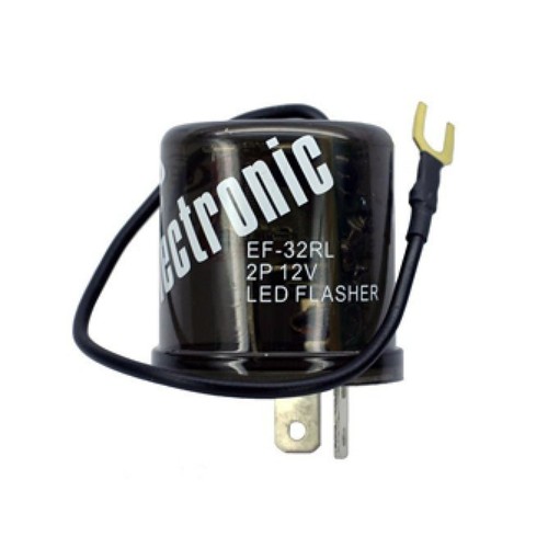 2 Pin Prong 12V Terminal Relay Electronic Flasher Switch LED Turn Signal Light - Imagen 2 de 2