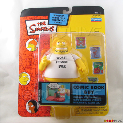Simpsons playmates interactive Comic Book Guy Series 15 - worn packaging