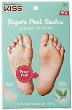 KISS SUPER PEEL SOCKS FROM ROUGH TO BABY SOFT FEET KSP01 DEAD SKIN EXFOLIATOR