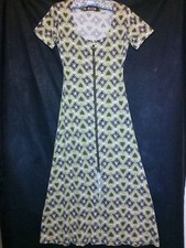 Med Original Clubwear Bodycon Dress,100%cott. Zips Full Length, Short Sle, Green