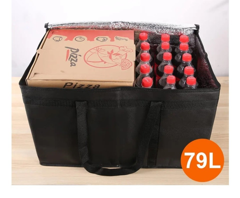 Large Order Insulated Food Delivery Hot Bag Catering Pizza Grocery