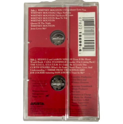 The BodyGuard Movie Soundtrack Whitney Houston Cassette Tape Vintage 1992 - Picture 2 of 3