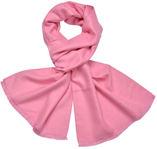 Bufanda unicolor estola 30 x 180 como Cachemira feel invierno clásico con borlas - Imagen 18 de 25