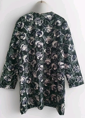 Anthropologie Hutch Coat Women's XL Black Floral Embroidered Button NWT - Picture 5 of 11