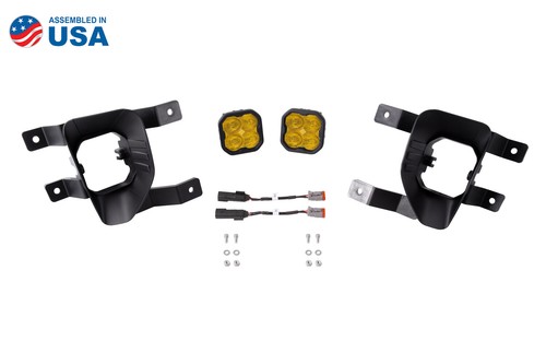 SS3 LED Fog Light for 2016-2018 Chevrolet Silverado Pro Yellow w/Backlight - Picture 2 of 13