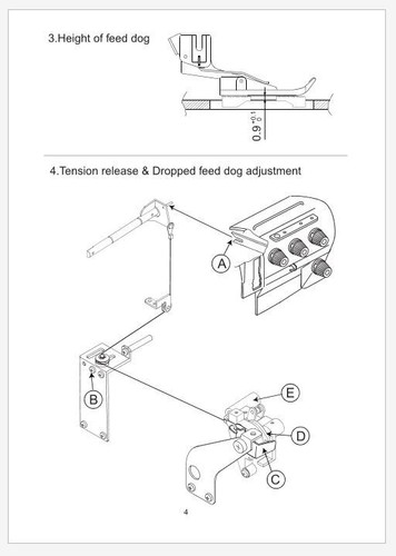 Manual de servicio Baby Lock BLE1, BLE1AT, BLE1DX y BLE1SX impreso y encuadernado en peine - Imagen 4 de 6