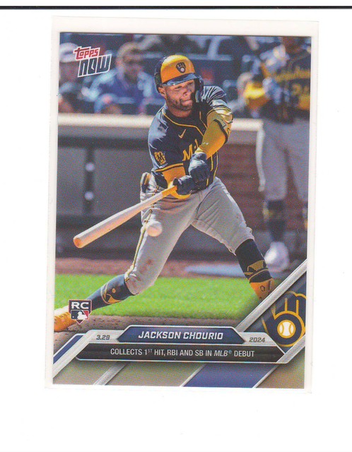 2024 Topps Now MLB #16 Jackson Chourio RC