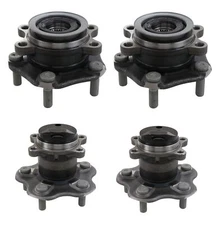 BCA Front and Rear Wheel Bearing & Hub Assemblies Kit For Nissan Sentra '13-'19