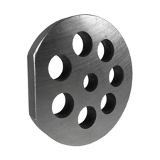 Grinder Plate #12 - 1/2 Hole w/ 1 Flat Edge