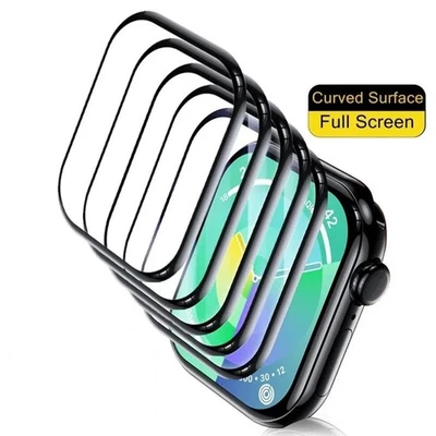 Screen Protector For Apple Watch SE 3 40mm/44mm PMMA Tempered Glass Full Cover
