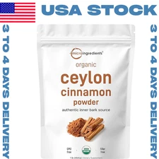 Micro Ingredients Organic Ceylon Cinnamon Powder 1lb for Baking Cooking&Drinks