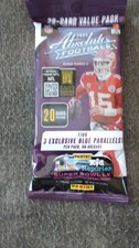 Panini 2025 Absolute Football 20-Card Value Pack Blue Parallels Chiefs Mahomes