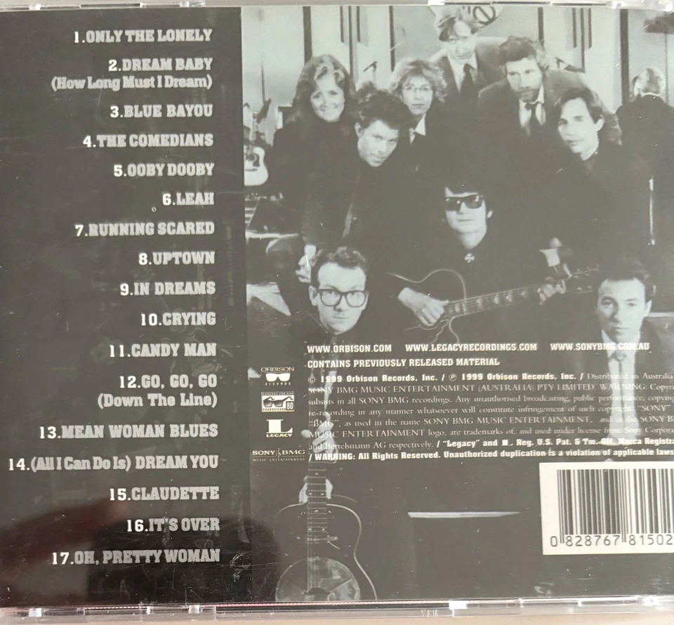 ROY ORBISON - Black & White Night CD 1989 Legacy Exc Cond! - Image 2 of 2