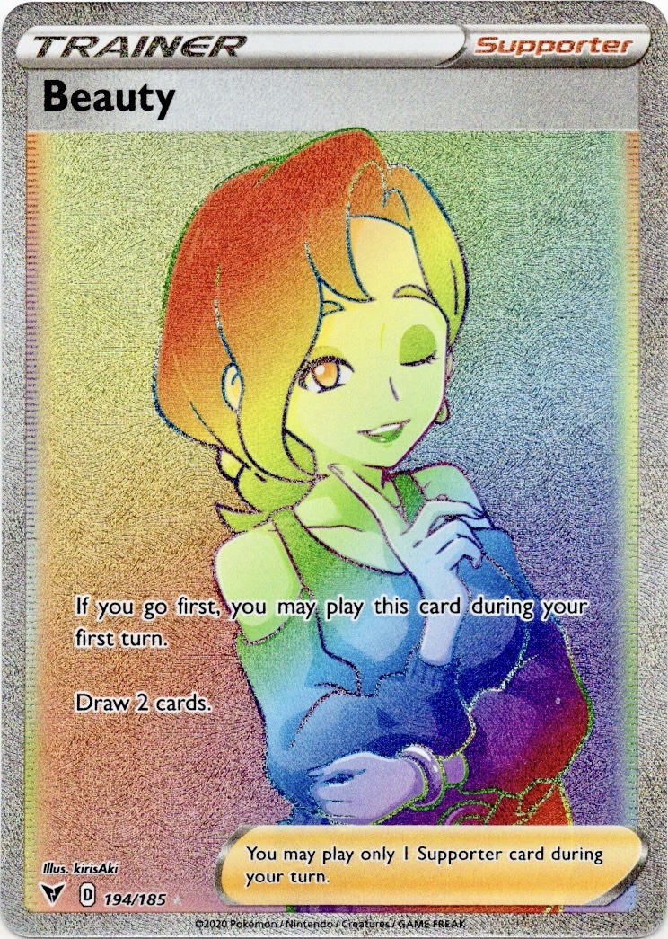 beauty pokemon card rainbow Amazon.com: Candice 204/195- Silver Tempest - Full Art Rainbow main image 0