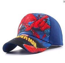 Summer Spring Disney Spiderman Anime Kids Brand Hat Boy Girl Travel Caps Spider