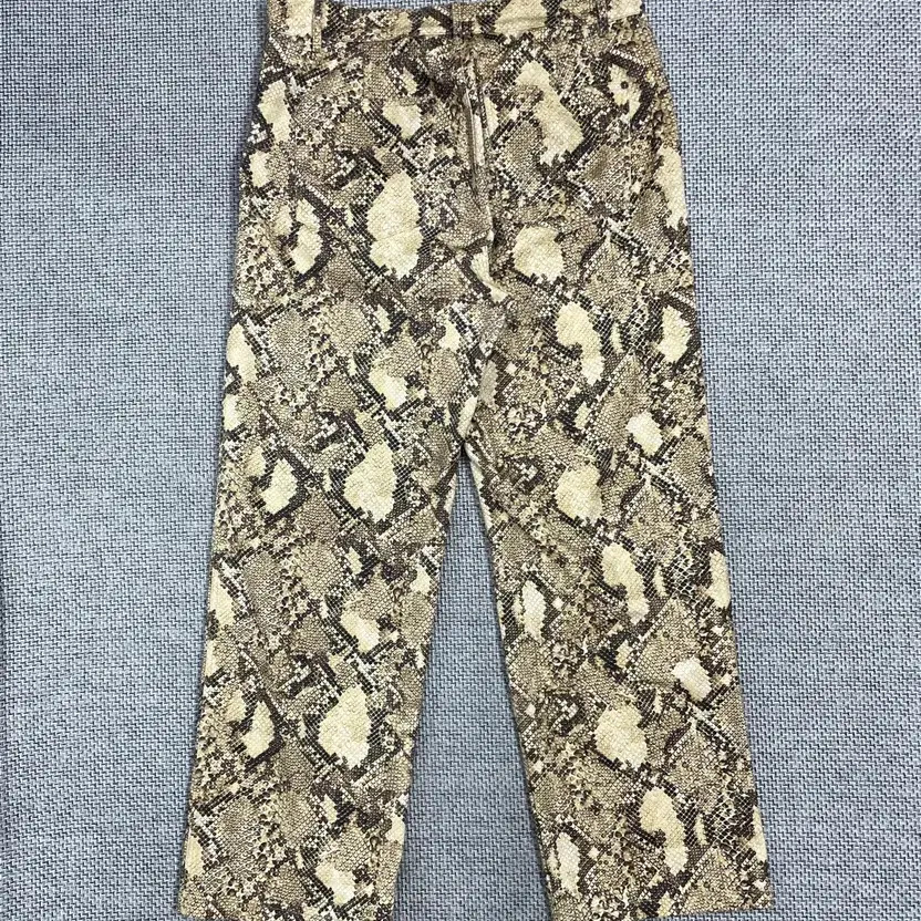 Women’s Slim Straight Pants with Python Pattern -… - image 5