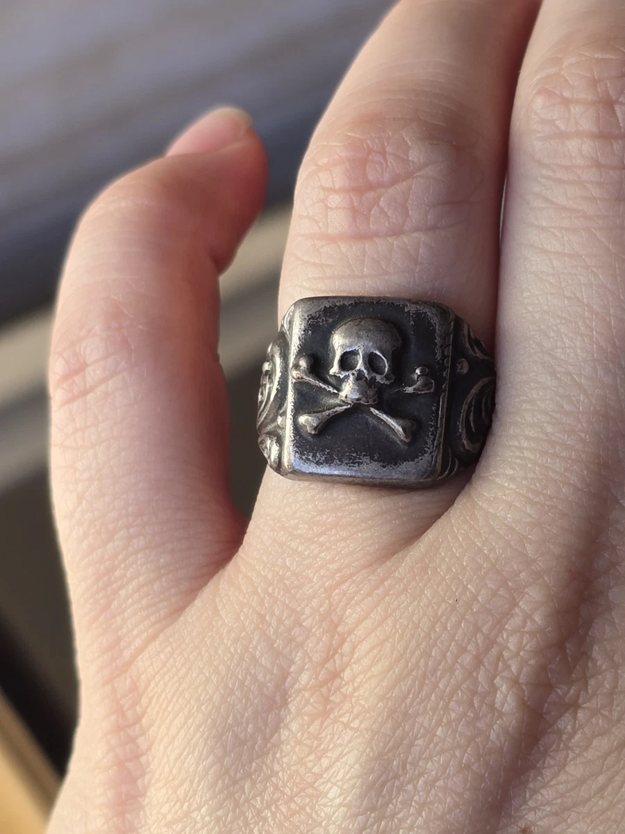 Memento Mori Ring In Victorian & Edwardian Fine Rings for sale | eBay