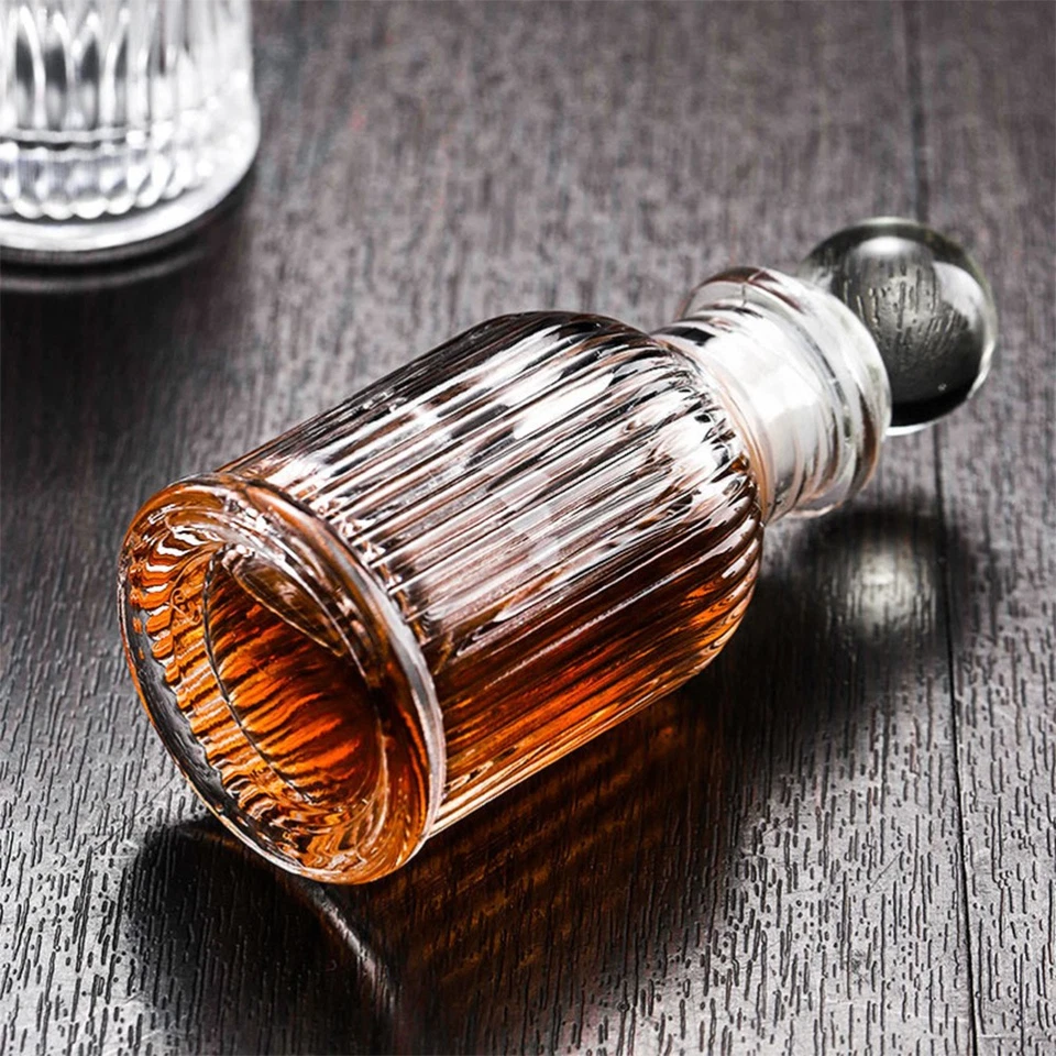  3 Count Mini Schnapsflaschen Glas Fläschchen Kleine Glasflaschen - Bild 2 von 4