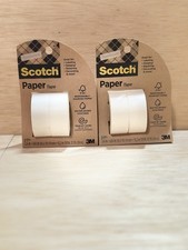 Lot 2-Paper Tape Writable Labeling Translucent Decorating Packaging Repairing