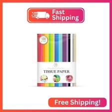 Tissue Paper for Gift Wrapping 100 Sheets 20 Assorted Colors, Gift Bags, Packa