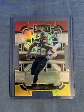 2023 Panini Select - Concourse Derick Hall #85 Red & Yellow Prizm Die-Cut (RC)
