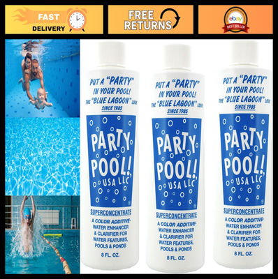 #ad 3 Pack Blue Lagoon Pool Color Additive for Vibrant Party Atmosphere $47.99