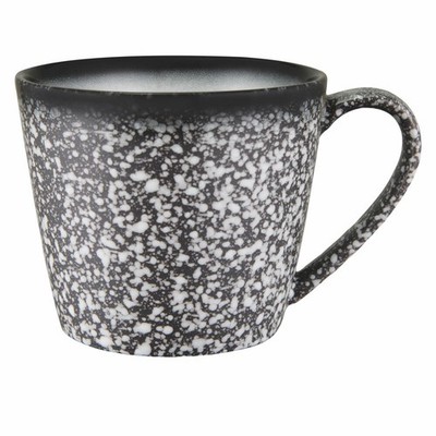 Maxwell & Williams Becher Caviar Granite kegelförmig, Tasse, Porzellan, 420 ml