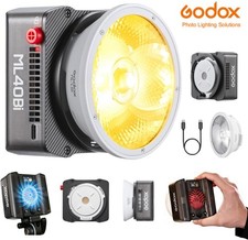 Godox ML40Bi 40W LED Video COB Light Bi-Color 2800-6500K Pocket Video Fill Light