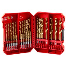 Milwaukee 48-89-4862 Metric SHOCKWAVE Titanium RED HELIX Kit 29 pc.