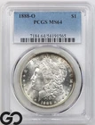 1888-O Morgan Silver Dollar Coin, PCGS MS-64 ** Very Flashy Blazer!