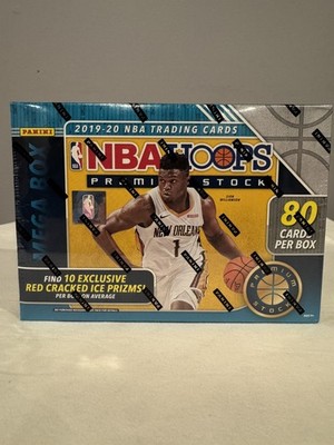 2019-2020 Panini NBA Hoops Premium Stock Mega Box Factory Sealed-Red Cracked Ice