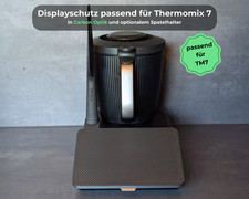 Protezione display per Bimby TM7 effetto carbonio - stampata in 3D e su misura