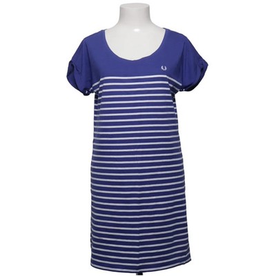 Fred Perry, Kleid, Größe: 40, Blau/Weiß, Baumwolle/Modal, Streifen, Damen #2R7