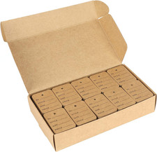 1000Pcs Price Tags, Brown Clothing Tag for Retail, Small Kraft Paper Tag for ...