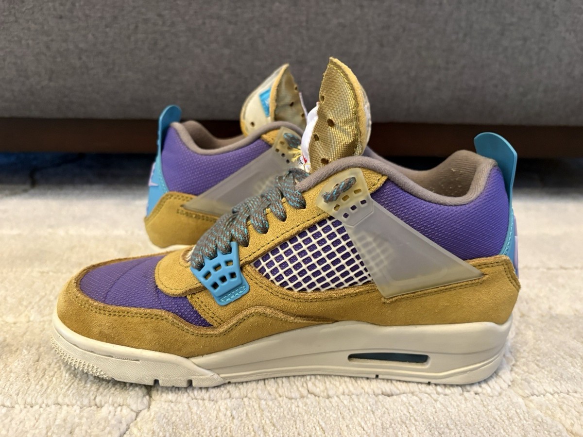 Size 5.5M - Air Jordan 4 Retro SP Union LA Desert Moss Sneakers DJ5718-300 View 4