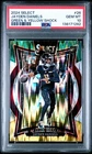 2024 Panini Select Jayden Daniels Green & Yellow Shock Prizm Rookie PSA 10 #26