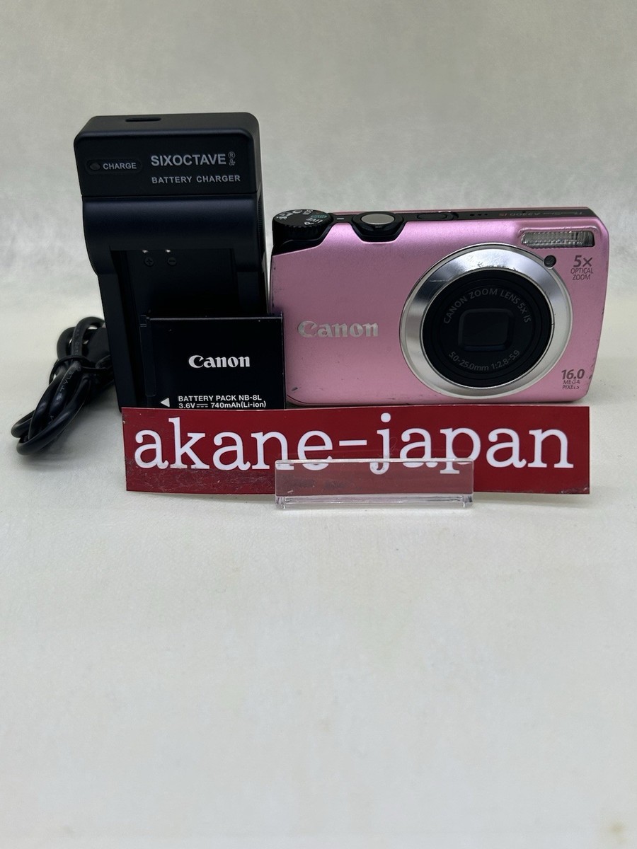 Canon PowerShot A3300 IS Digital Camera Pink English