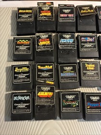 Coleco Vision Console 2 Controllers 25 Games Tested Please Read Vintage