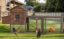 Outdoor 80'' Wooden Chicken Coop Nest Box Hen House Poultry Pet -Free Shipping